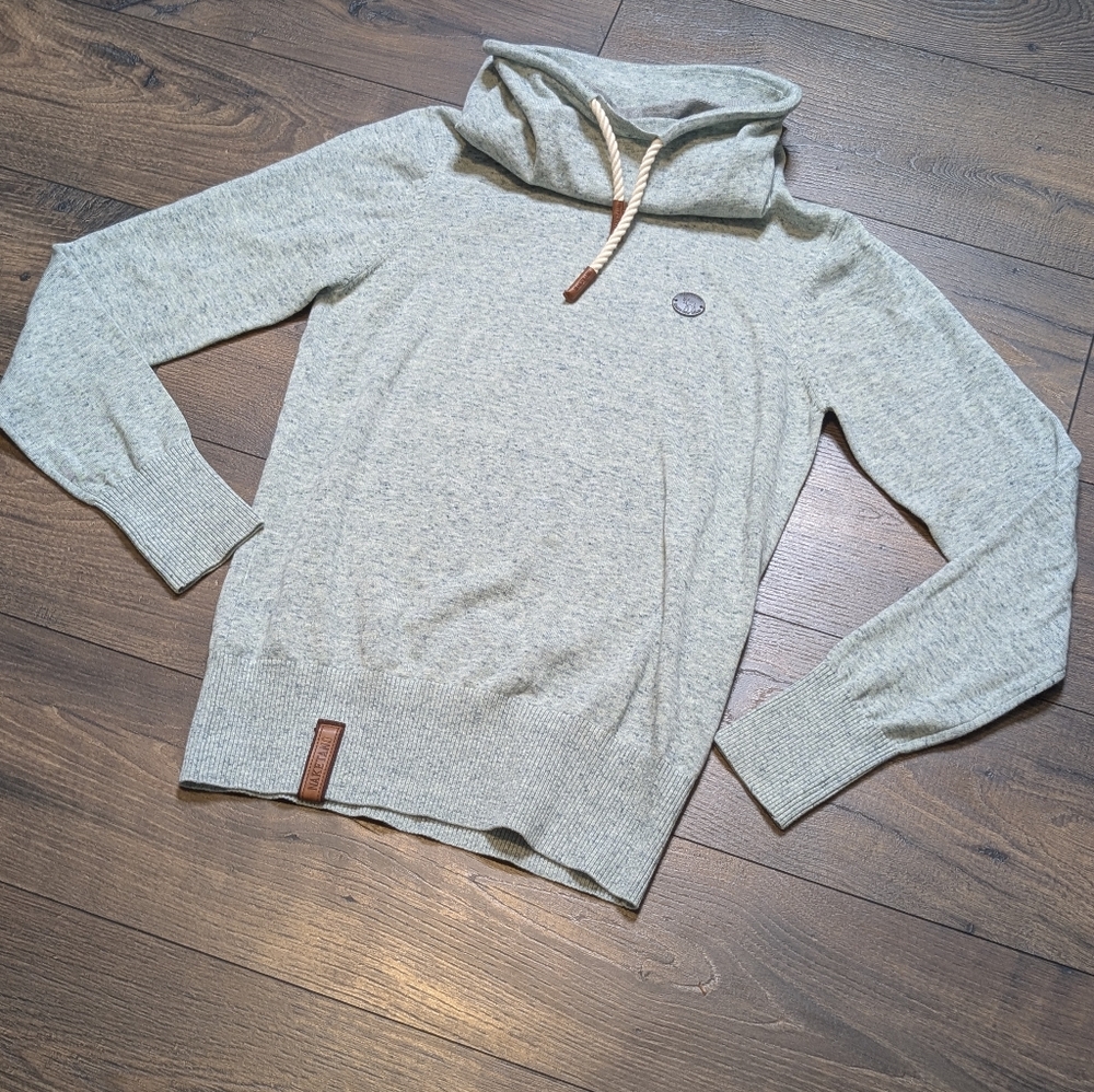 Naketano Speckled Gray‎ Blue Sweater Size Small
